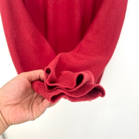 J. Crew 100% Cotton Ribbed Textured Sweater Knitwear Garter Stitch Large - Picture 5 of 8